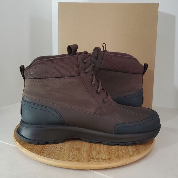 UGG Men's Emmett Waterproof Leather Duck Boot Stout Size 12 NIB - Picture 8 of 16